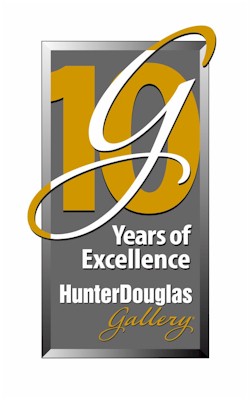 Hunter Douglas, the leading manufacturer and marketer of custom window coverings in North America, is proud to announce the 10 year anniversary of its National Network of Gallery Stores.